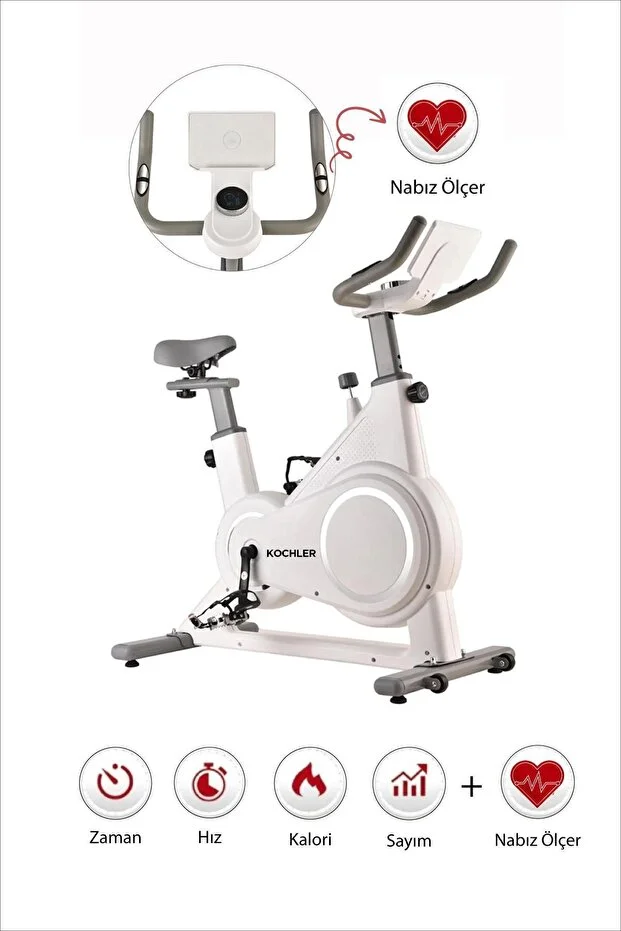 Dijital Manyetik Akıllı Egzersiz Bisikleti - Kondisyon Bisikleti - Nabız Ölçer Kondisyon Aleti